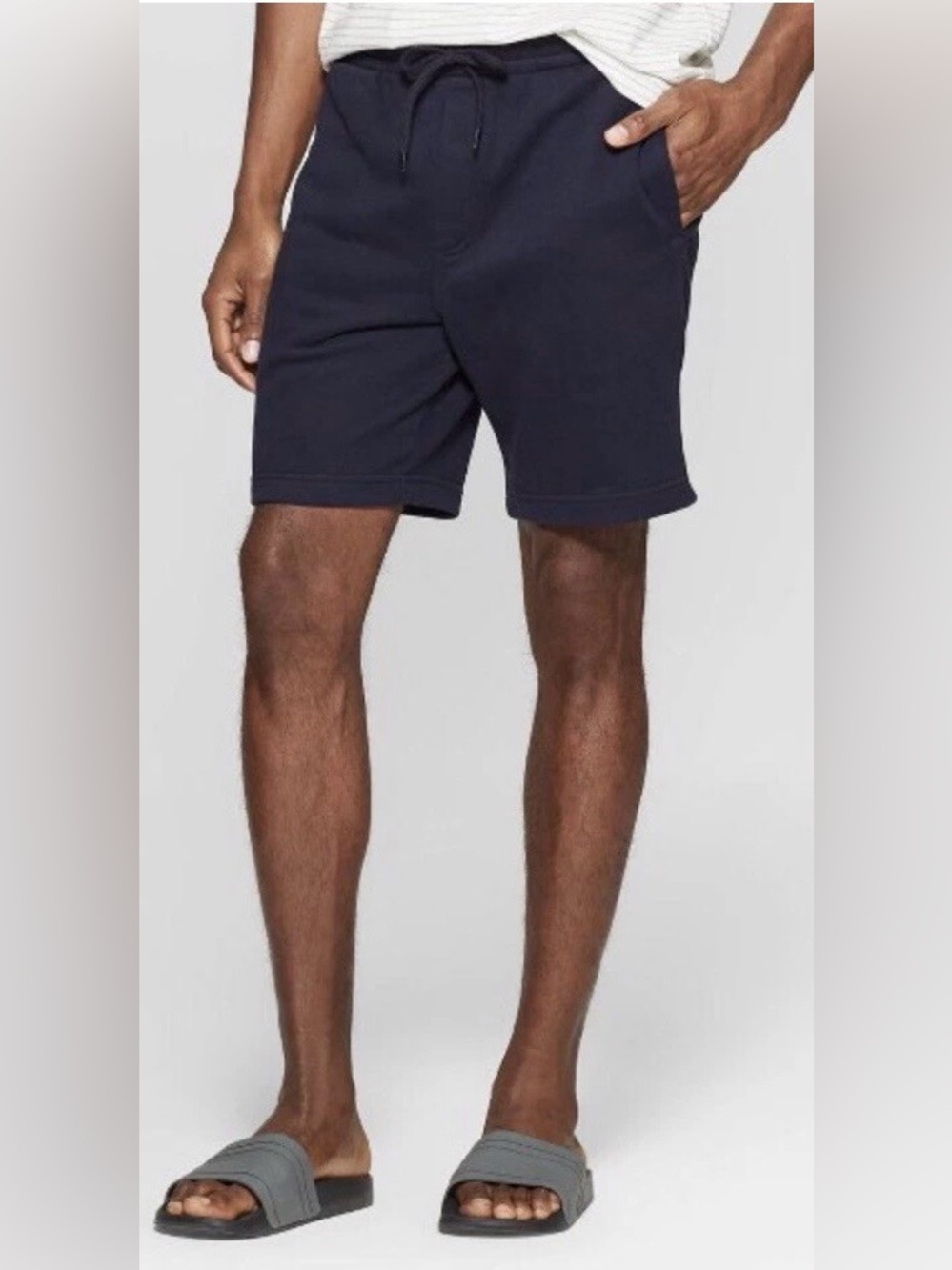 Goodfellow & Co Navy Federal Blue Drawstring Athletic Shorts Size XXL NEW TAGS
